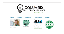 Desktop Screenshot of columbiaelectricservice.com