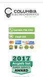 Mobile Screenshot of columbiaelectricservice.com